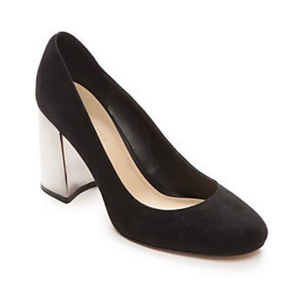 New Marc fisher ilyssa black suede heels - Picture 1 of 7